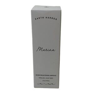 Earth Harbor Marina Biome Brightening Ampoule Spirulina Blue Tansy 1 Fl Oz NEW